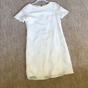 Alice and Olivia white polka dot dress